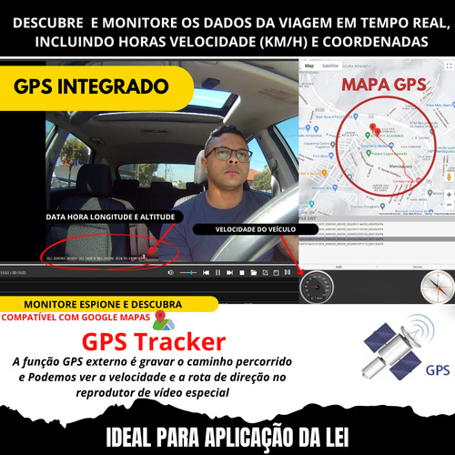 Câmera Bodycam Boblov Corporal 4k Noturna Com Infravermelho