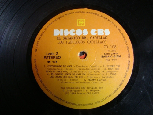 Sin Tapa Disco Los Fabulosos Cadillacs El Satanico Dr Rn0