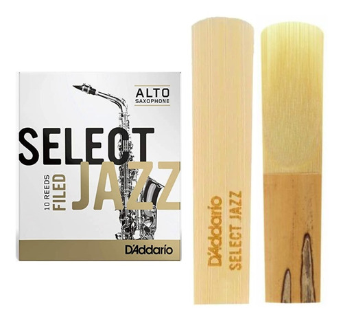 Palheta Select Jazz Para Sax Alto - Filed - Escolha O Nº