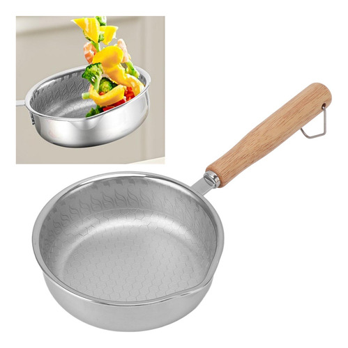 Sartén Antiadherente De Acero Inoxidable Para Cocinar En La