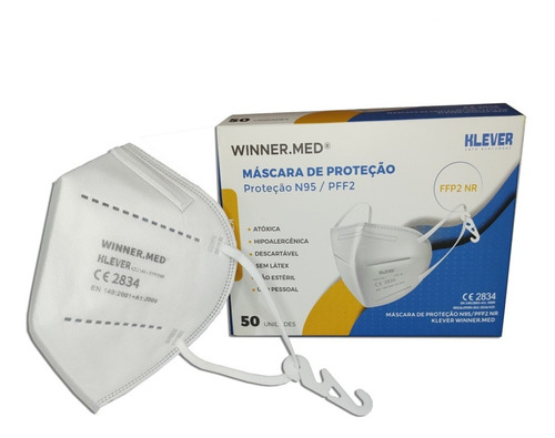 50 Máscaras Kn95 5 Camadas Proteção N95 Ppf2 C/ Anvisa