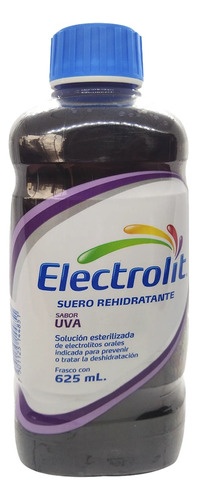 Electrolit Suero Rehidratante Sabor Uva 625ml 6pz