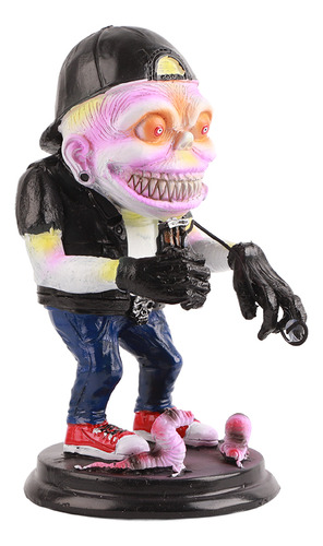 Adorno De Resina Angry Statue Horror Big Mouth Para Hallowee