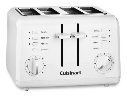 Cuisinart Cpt-142 Tostadora De Pan 4 Rebanadas Amplias