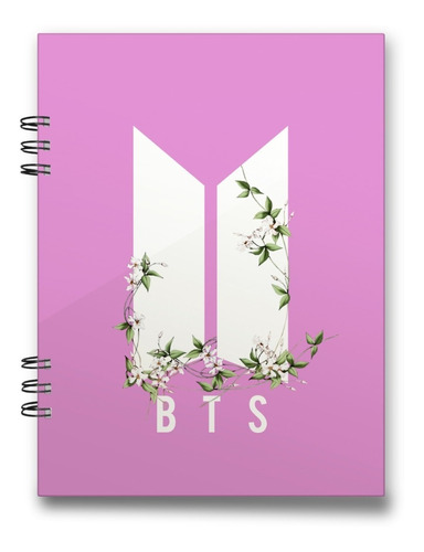 Cuaderno Bts Banda K-pop 15x20 Cms 100 Hojas Tapa Dura