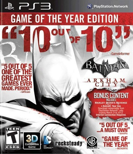 Batman Arkham City Goty Ps3 Fisico Nuevo Sellado