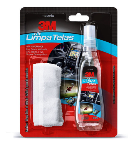 Limpa Telas Celular Notebook Monitor Lcd 100ml 3m - 5 Unid.