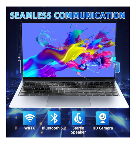 Vove Computadora Portátil Notebook 14,1 Pulgadas Windows11 Plateado