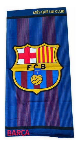 Toalla Estampada Barcelona Color Azul BAR CLUB