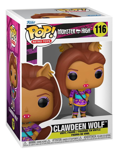 Funko Pop Retro Toys Monster High Clawdeen Wolf