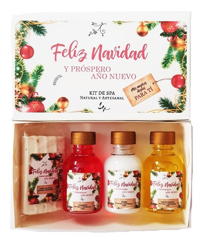 30 Regalos De Navidad Regalo Navideño, Kit De Spa Navideño