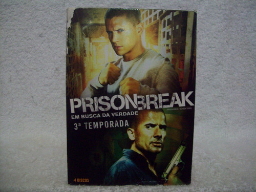 Box Original Com 04 Dvds- Prison Break- 3ª Temporada