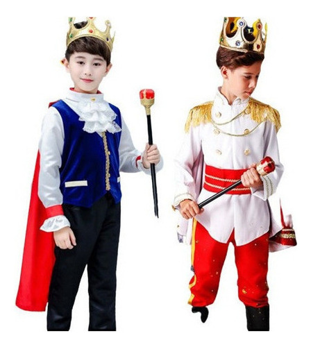 Halloween Niño Príncipe Ropa Rey Cosplay Disfraces