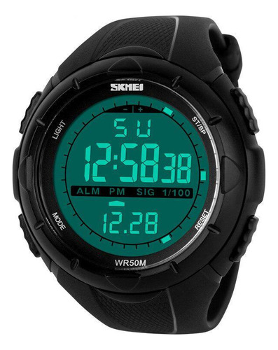 Relogio Masculino Skmei Digital Led 1025 Esportivo Preto