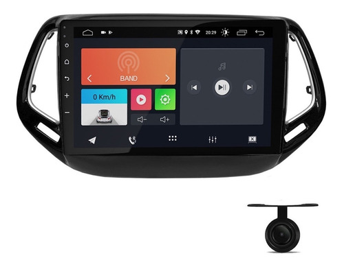 Multimídia Android Tela 10 Pol Jeep Compass Espelhamento Ios