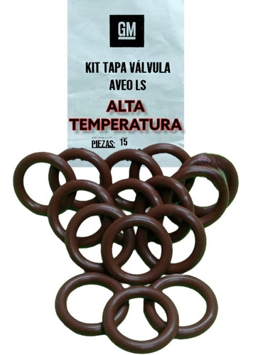 Kit Oring Sellos (viton) Kit Tapa Valvula Aveo 15 Unidades