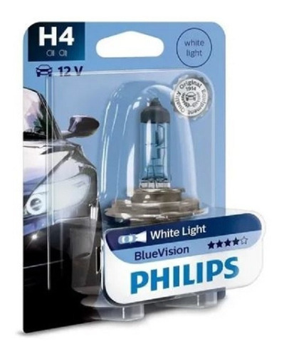 Lampara Phillips Original H4 12v Efecto Xenón Blue Visión  