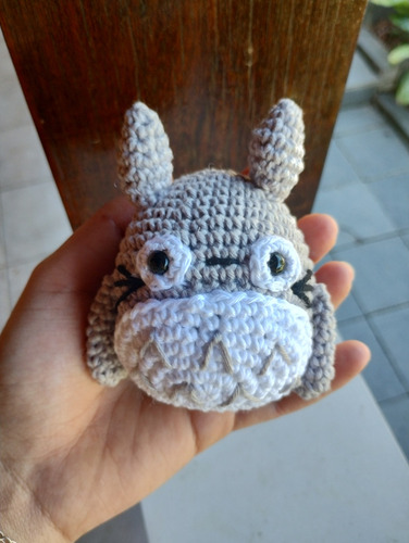 Totoro Em Amigurumi - Chaveiro De Crochê (studio Ghibli)