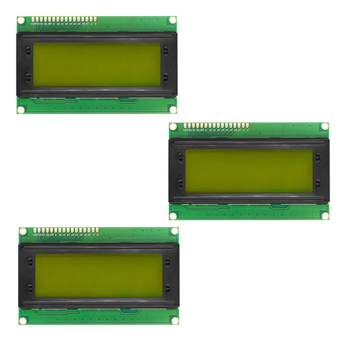 3pz Display Lcd 20×4 Fondo Amarillo