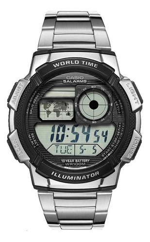 Reloj Casio Ae-1000wd Cronome Hora Mundial Original Garantía