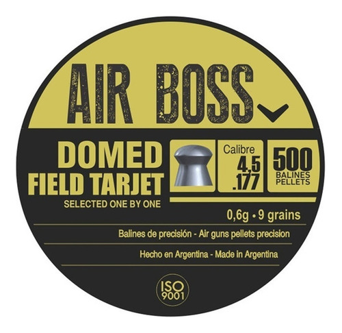 Imagen 3 de 10 de Balines Apolo Domed Field Target 4,5 X500 Aire Comprimido
