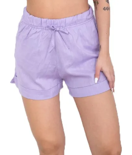 Short Mujer Pantalon Corto Dama De Lino Elastizado Premium