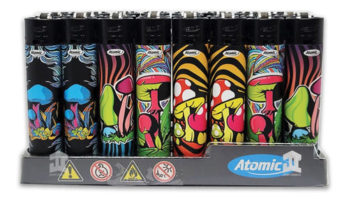 Encendedores Mushroom 24 Und- Distribuidor Oficial Atomic