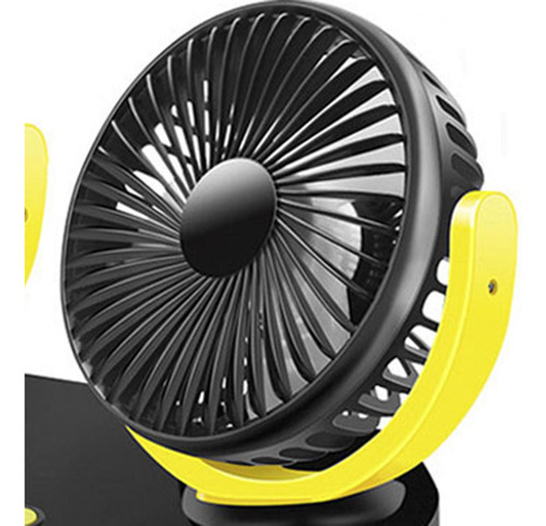Ventilador De Cabeza Para Automóvil 24x16cm Amarillo Negro