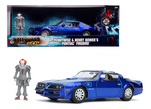 Jada 1-24 Pontiac Trans Am Firebird & Pennywise Eso 