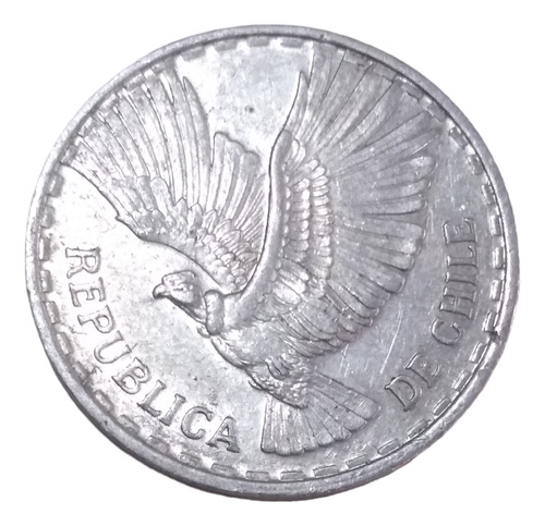 Moneda Chilena 1 Centésimo Aluminio Año 1961 Cóndor Envio 55