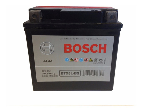 Bateria Bosch Ytx5l-bs Honda Biz 125 Cg Titan Xr **  Fas