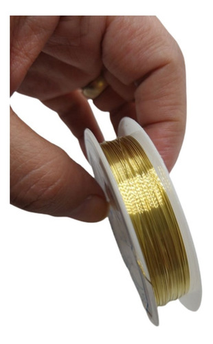 Imagem 1 de 5 de Arame Cabelo De Anjo Bijuteria Artesanato 0,30mm - 20 Metros