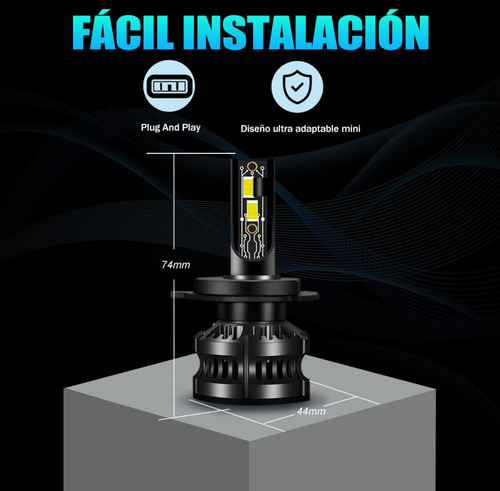 Focos Led Para Nissan Tsuru 1998-2017 De 30mil Lumenes