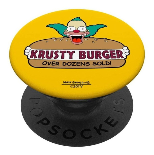 The Simpsons Krusty The Payaso Hamburguesa Popsockets Popgri