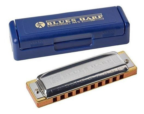 Armónica En Si Hohner Blues Harp 532/20v 10a.s.ma M533126