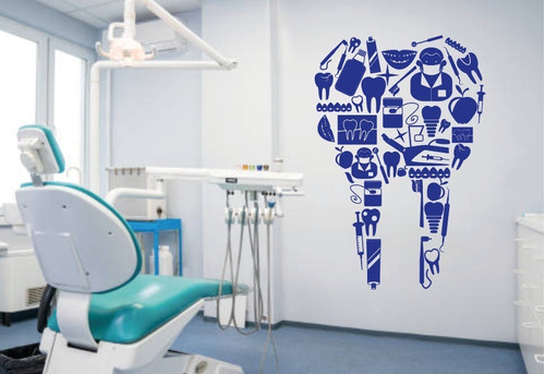 Vinil Decorativo Para Pared Dentista Muela