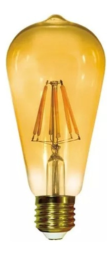 Lámparas Led Multi Filamento Vintage Pera 6w Luz Cálida