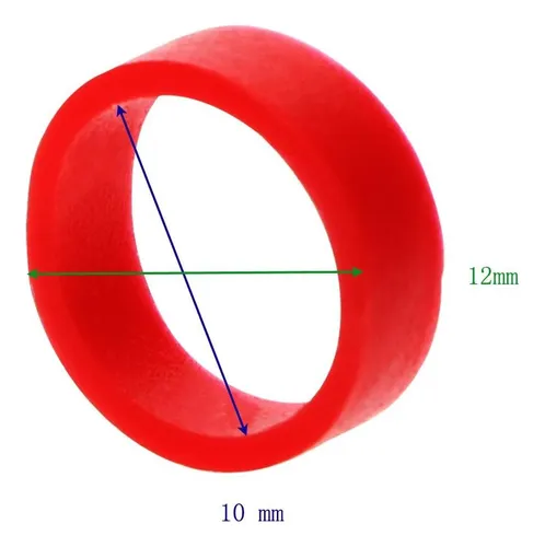 100 Sujetacables De Silicona Onlykxy Reutilizables Rojo