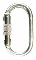 Comprar Mosquetão Oval De Aço Silver Trava De Rosca 25kn Alpen Pass