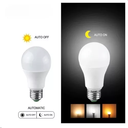 Foco Led Sensor Movimiento Bombilla Lampara Hogar Luz