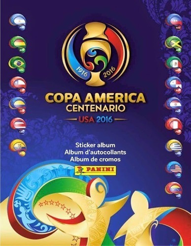 Álbum Completo Copa América 2016-capa Dura + 452 Figurinhas