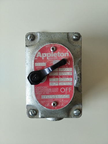 Interruptor De Tambor (switch) Modelo Efs175-f15/91 Appleton