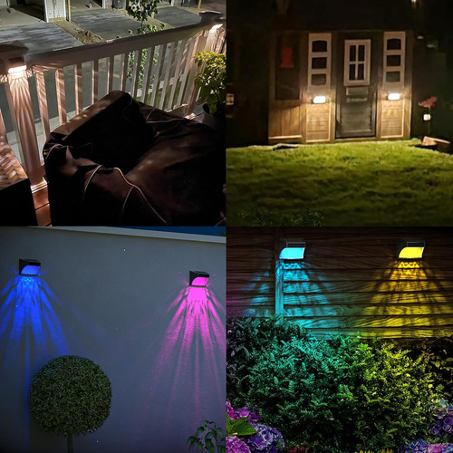Luces Solares Para Cubierta De Valla, Led Impermeables Para