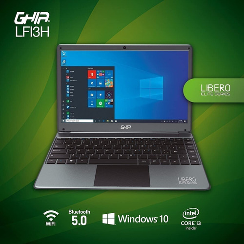 Laptop Ghia Libero Elite Intel Ci3-10110u 8gb 256gb 14 Color Gris - Excelente (Reacondicionado)