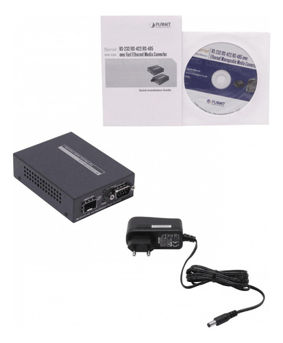 Convertidor Ethernet Planet 1-sfp-100 1-db9-m Clickbox
