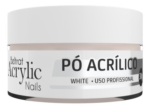 Po Acrilico White Beltrat 30g - Acrylic Nails Acrigel