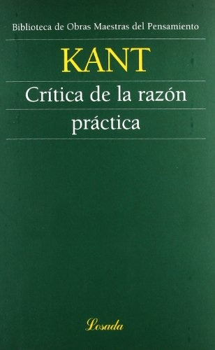 Critica De La Razon Practica.. - Imamnuel Kant