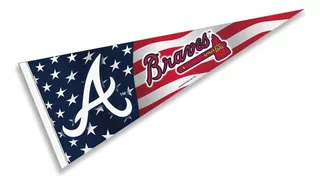 Braves Nation Usa Stars And S Pennant Full Size Pennan...