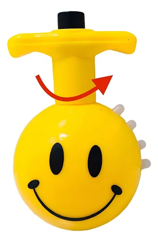 Trompo Luces Emojis Luces Musica Colores Divertido Niños X 6