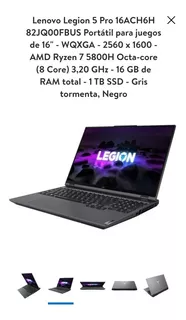 Notebook Lenovo Legion 5 Pro